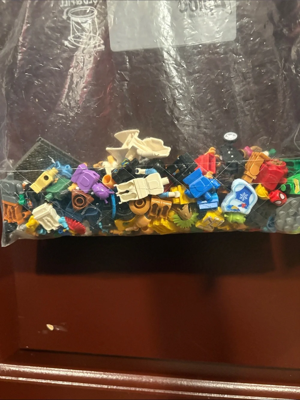 Bag of Lego Mini figures